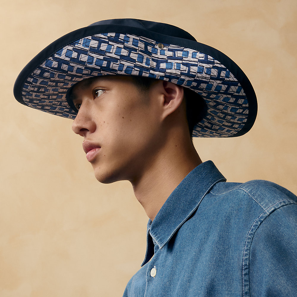 HERMES エルメス ハット フォレスト ハット 《フォレスト》 《ウェーブ》 - ブルー | Hermès - エルメス